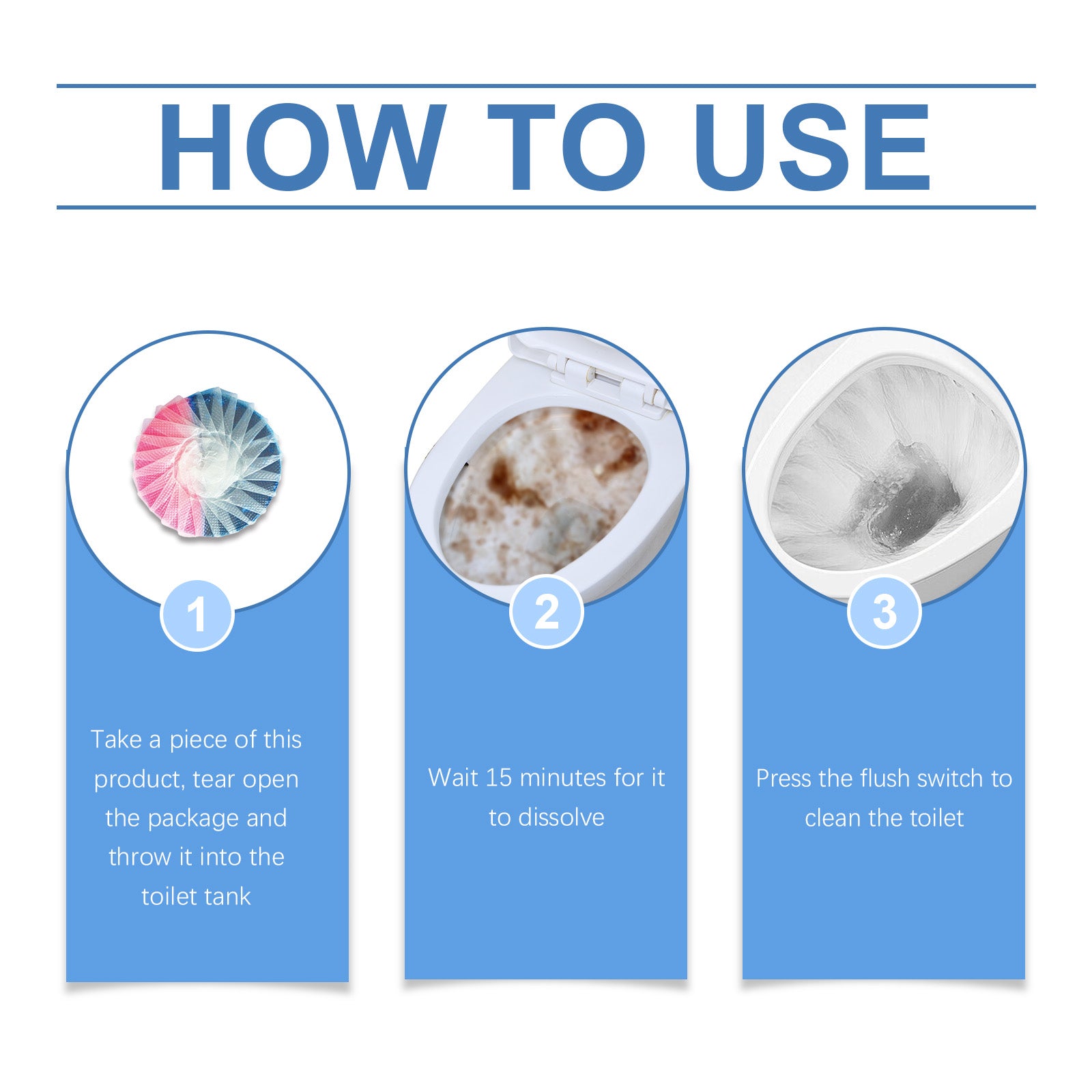 Toilet Fresh Cleaning Block, Toilet Toilet Clean Fragrance Deodorization Automatic Release Easy To Use