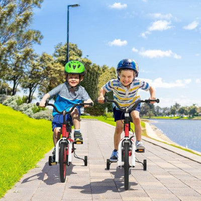 16 Inch Kids Bike with Removable Training Wheels-Red
