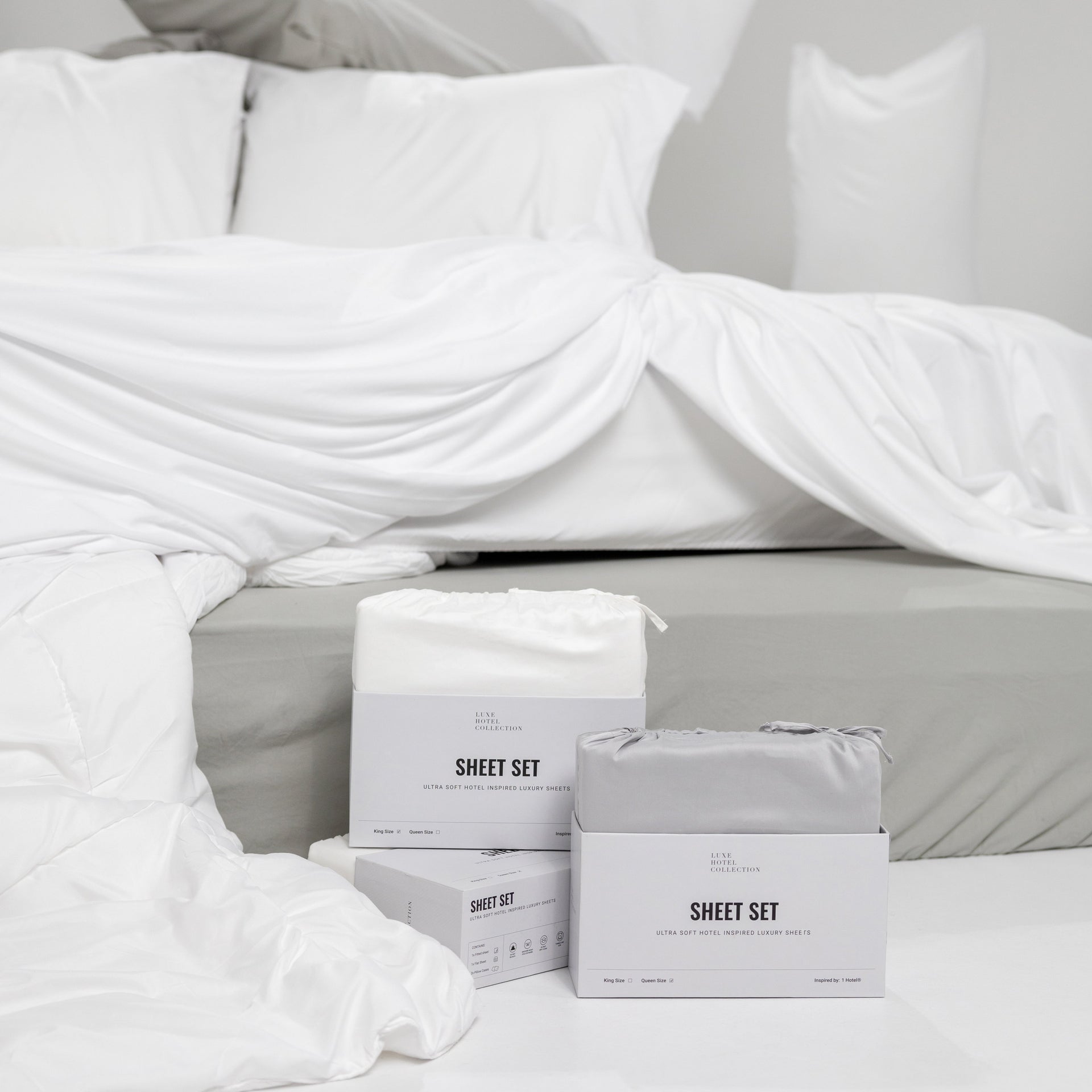 Sateen Cotton Grand Suite Sheet Set