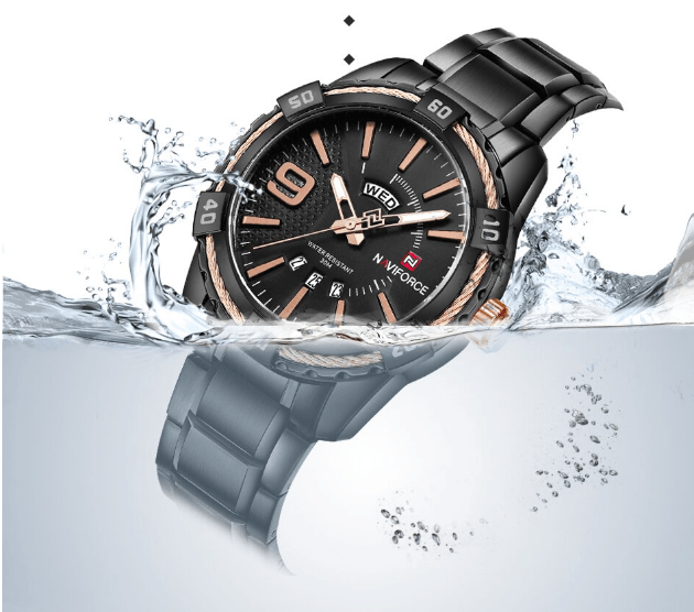Men's Luxury Stainless steal Waterproof Watch With Day And Date Display Unique Design Perfect Gift In Modern Metal Men Wrist Watch Design