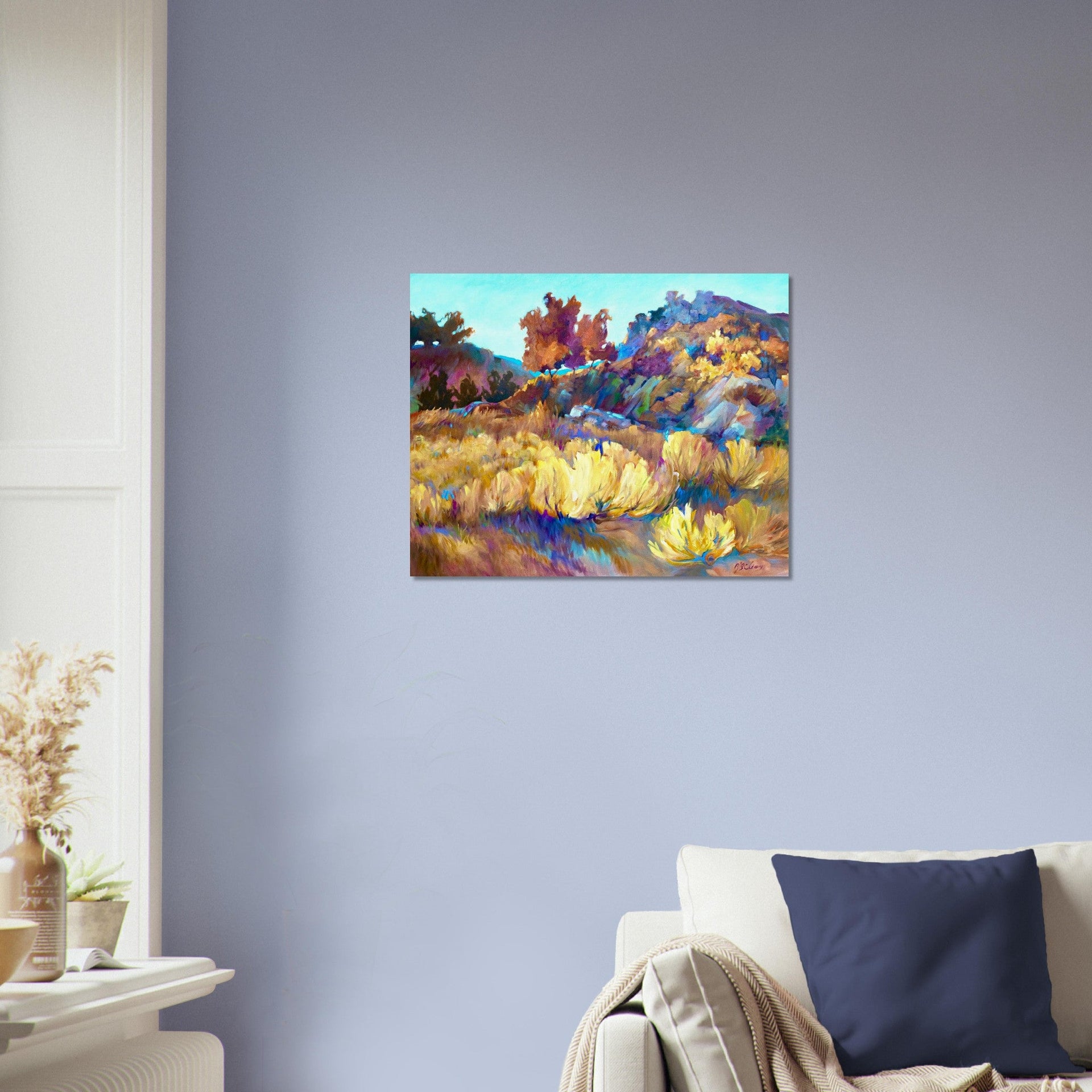 'Rock Ridge' Landscape I 16x20 Museum-Quality Matte Paper Poster | Original Artwork by American Artist Barbara Cleary