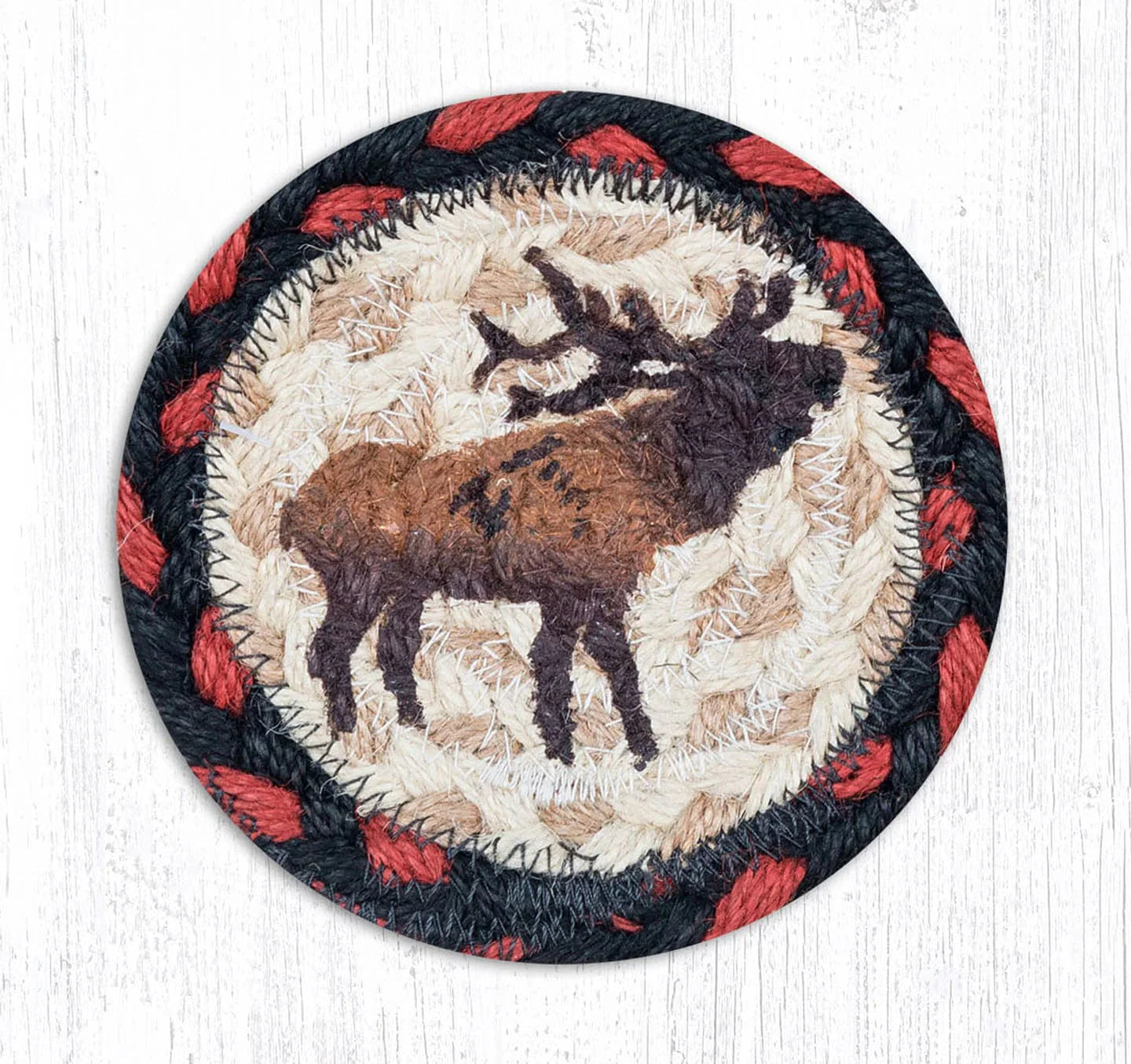 Landscape Elk Printed Coaster