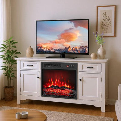 18 Inch Electric Fireplace Insert with Remote Control and 7 Realistic Flame Colors
