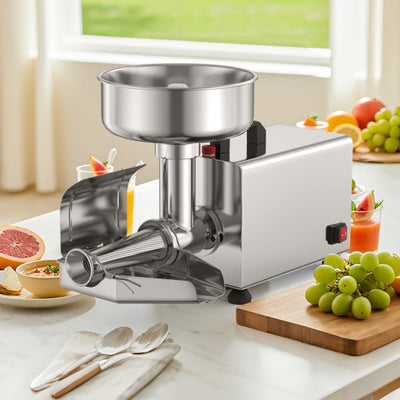 450W Electric Tomato Strainer Commercial Grade Food Mill Stainless Steel Sauce Maker