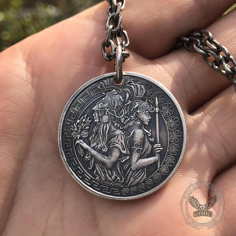 1968 Owl Athena Zinc Alloy Hobo Nickel Pendant