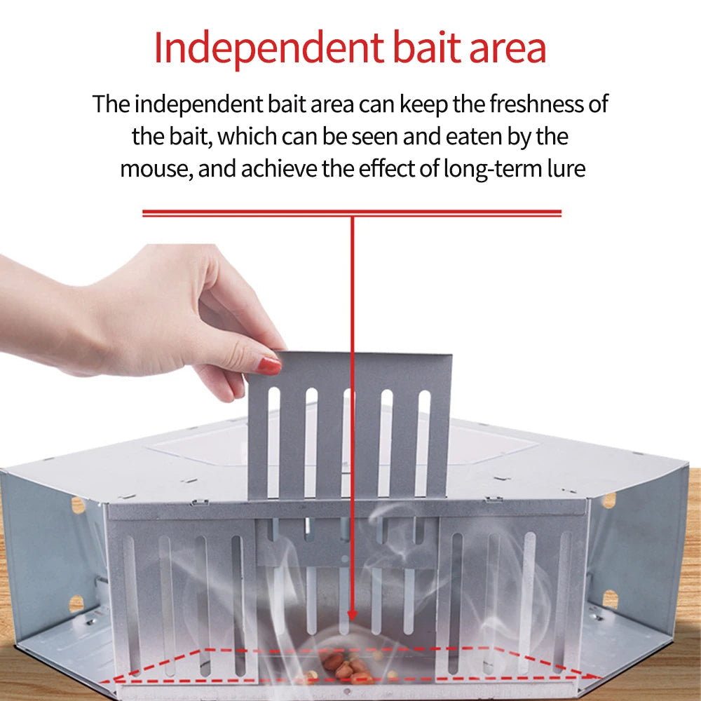 Catching Mice Mouse Traps Occasions Available Double-door Design Non-toxic Reusable Rustproof Garden Supplies Portable