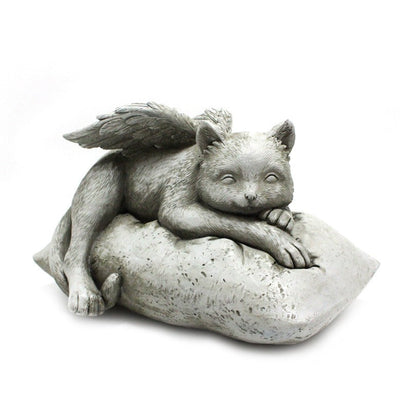 Angel cat and dog ornaments resin pet tombstone commemorative stone garden animal statue