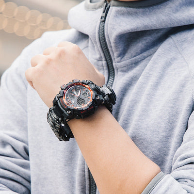 Survival Men Sports Watch With Outdoor Compass In Top Luxury Brand G Style Military Digital Watches Waterproof 50M relogio masculino