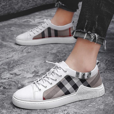 Summer Canvas Mens Breathable Vulcanize Sneakers Light Men Casual Walking Shoe Non-slip Fashionable Sports Shoes Mens Workout Lightweight White Flat Sneakers