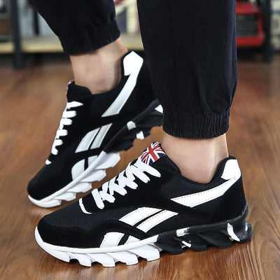 Mens Sport Sneakers Light Breathable Running Shoes Outdoor Comfortable Leisure Lace Up Gym Shoes Fashion High Quality Sneakers Slip On Walking Athletic Sneakers