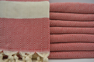 Venice Red Turkish Towel
