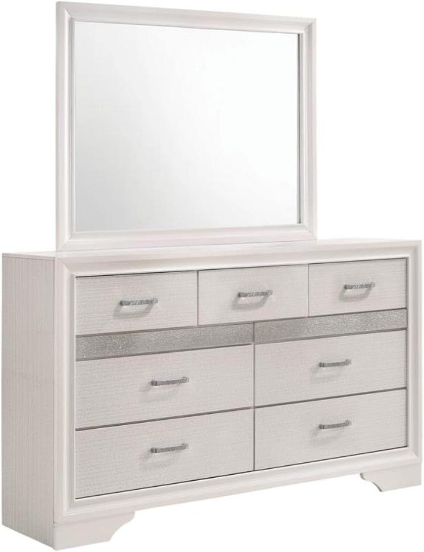 Coaster Furniture Dresser Mirror White 205114