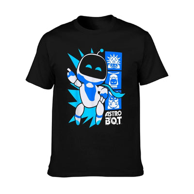 Astro Bot Rescue Mission Victory Pose Game Rolled Sleeves T-Shirt
