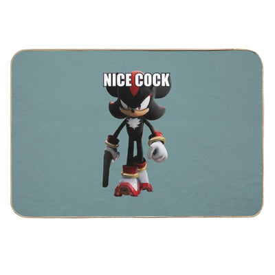 Edgehog with A Weapon Repositionable Bath Mat