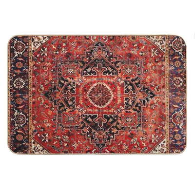 Heriz Antique Vintage Boho Persian Carpet Print Bath Mat
