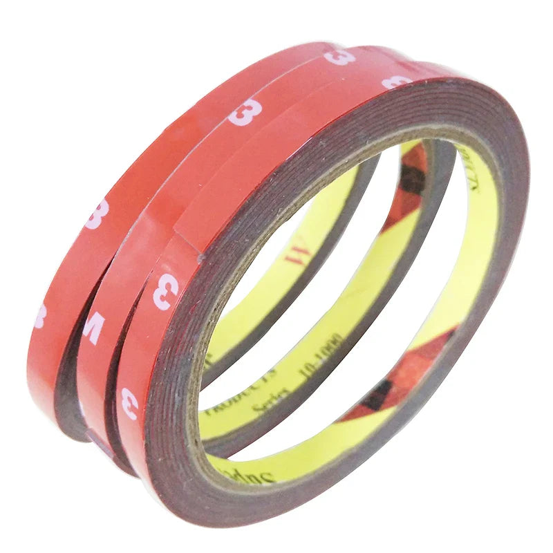 1pc 0.8CM Width Car Sticker for 3M Double Foam Faced Adhesive Tape Auto Glue Sticker Multi-function Car Accessories Car-styling