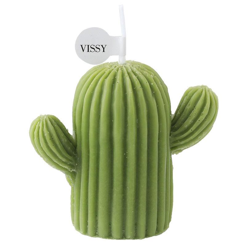 1pc Cactus Candle Handmade Delicate Cactus Candles For Birthday Party Wedding Spa Home Decoration Romantic Cute Soy Wax Aromatherapy Small Scented Relaxing Birthday Wedding Party Gift Home Decor