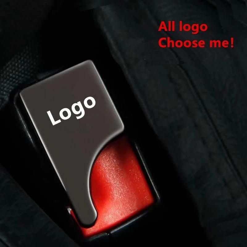 1PC Hidden Zinc Alloy Car Safety Seat Belt Buckle Universal Seat Belt Clips Carbon Fiber Alarm Stoppers Clip Car Accessories Universal Seat Belt Buckle Auto Metal Seat Belts Clip