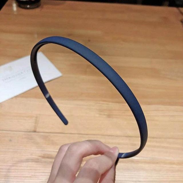 1PC Plastic Fashion Frosted Wide Headband Hair Band Headwear Bezel Hair Accessories For Woman Satin Covered Resin Hairbands Gorgeous Hair Accessories For Women