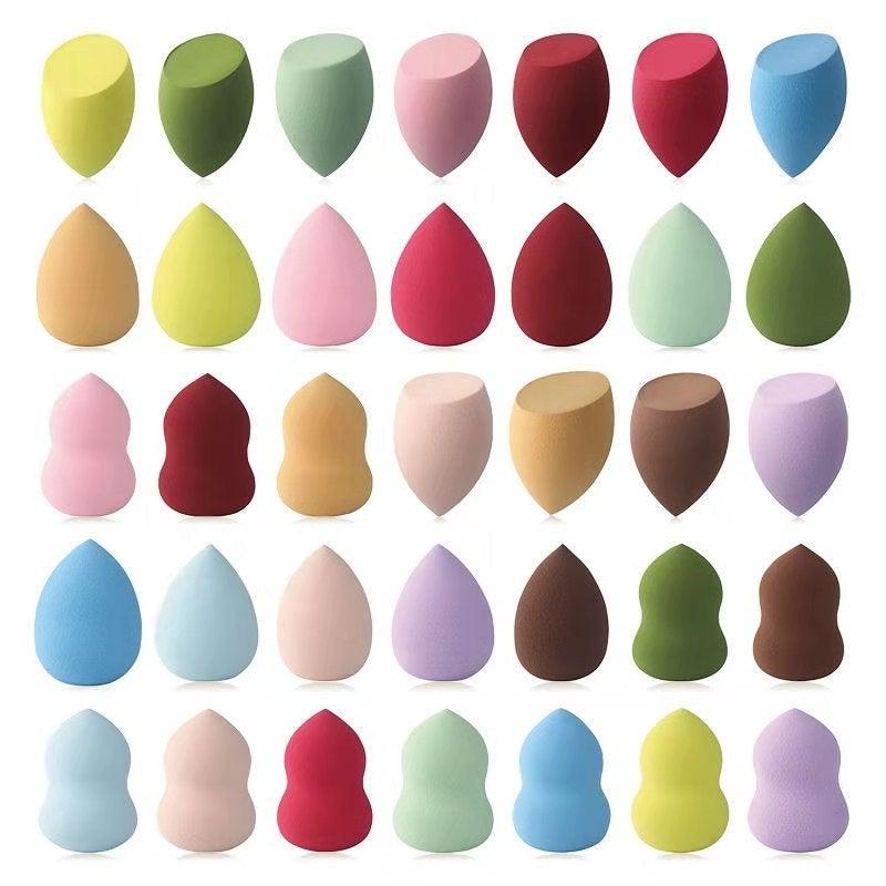 1Pc Women's Makeup Cosmetic Puff Powder Smooth Sponge Beauty Make Up Tools And Accessories  Blending Shape Colorful Soft Design