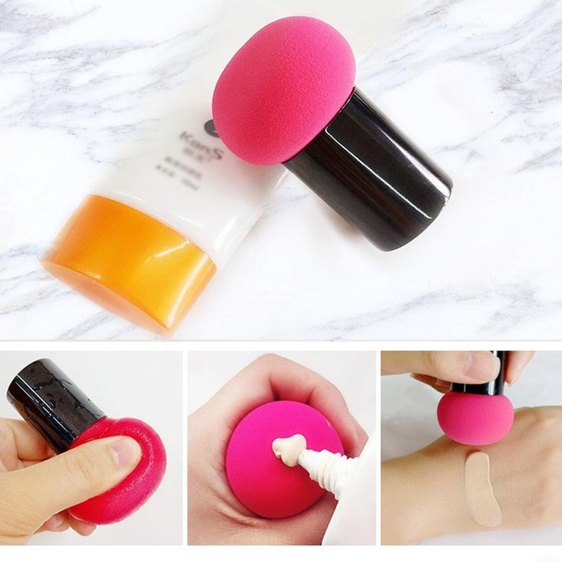 1pcs Makeup Mushroom Head Shape Cosmetic Sponge Face Liquid Cream Make Up Cosmetic Powder Dry And Wet Use for Powder Cream or Liquid