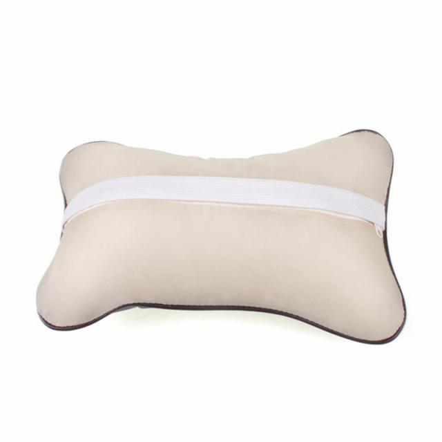 1pcs Universal Car Neck Pillows PVC Leather Breathable Mesh Auto Car Neck Rest Headrest Cushion Headrest Pillow Pillow Neck Pillows Both Side Pu Leather Pack Headrest Fit for Most Cars Filled Fiber Universal Car Pillow Car Interior Accessories