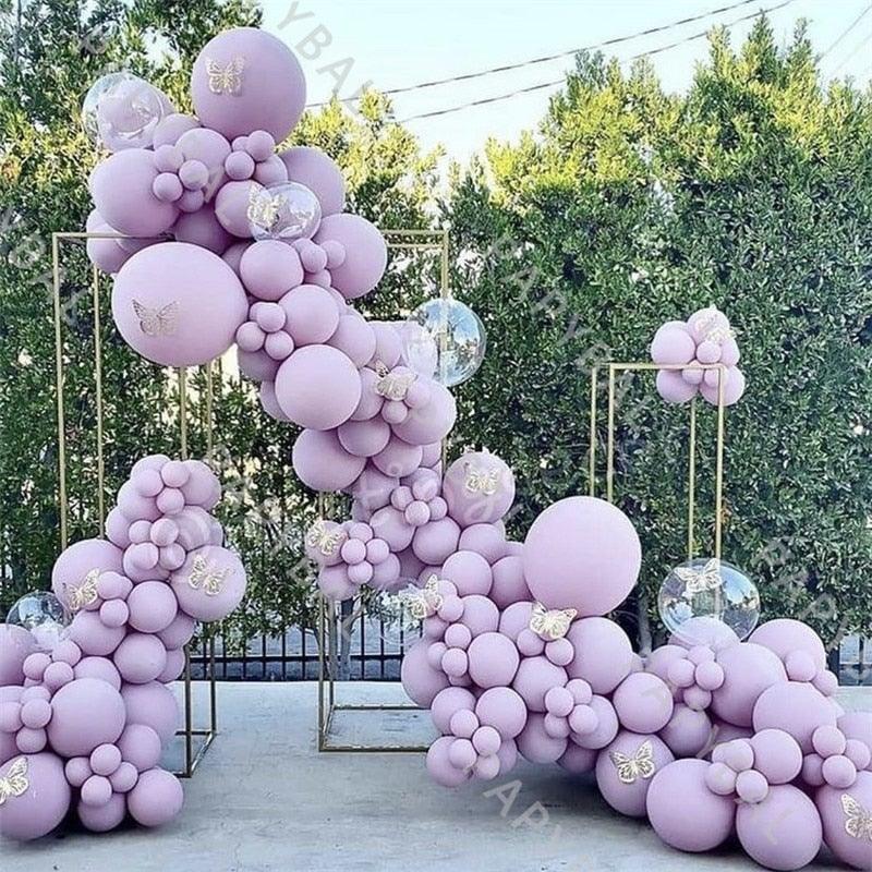 1Set Purple Pink Luxury Balloons For Birthday Wedding Party Decorations Baby Shower Decorations For Girl