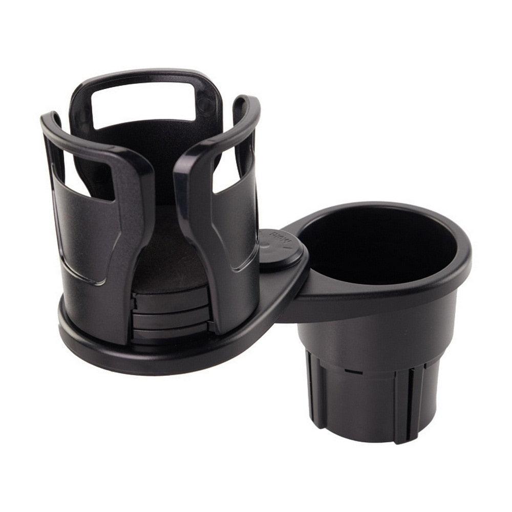 2 In 1 Vehicle-mounted Slip-proof Cup Holder 360 Degree Rotating Water Car Cup Holder Multifunctional Dual Holder Car Cup Holder, Multifunction Car Drink Holder Adapter, Mount Extender with 360° Rotating Adjustable Base Auto Accessory