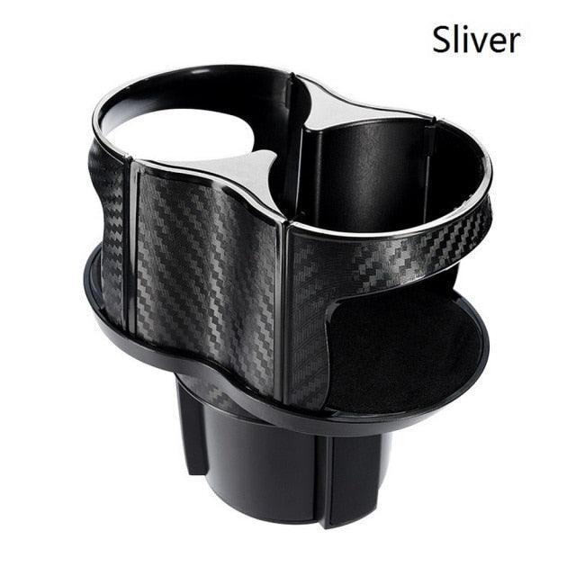 2 In 1 Vehicle-mounted Slip-proof Cup Holder 360 Degree Rotating Water Car Cup Holder Multifunctional Dual Holder Car Cup Holder, Multifunction Car Drink Holder Adapter, Mount Extender with 360° Rotating Adjustable Base Auto Accessory