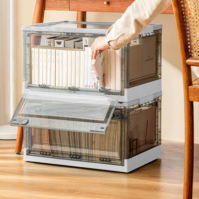 2-Pack: Foldable Storage Bins Collapsible Storage Box Organizer