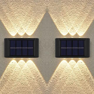 2-Pieces: Outdoor Wall Light Solar Waterproof LED Light