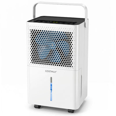 2000 Sq.Ft 32 Pint Compressor Dehumidifier with Drain Hose Smart Humidity Control for Bedroom-White