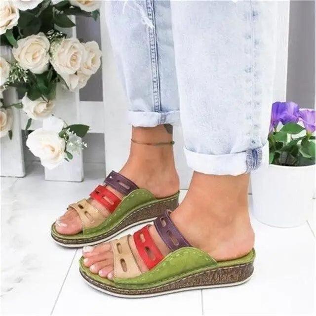 2021 New Fashion Summer Women Slippers fashion Sandals women Shoes Platform Wedges Sandals