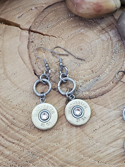 28 Gauge Shotshell Classic Bullet Earrings