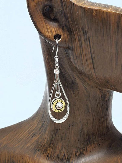 Petite Teardrop 25 Auto Bullet Earrings