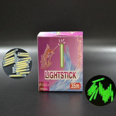FISH KING 150pcs/lot Fishing Luminous Float 4.5*39mm Glowing Fluorescent Light Stick Night Float For Carp