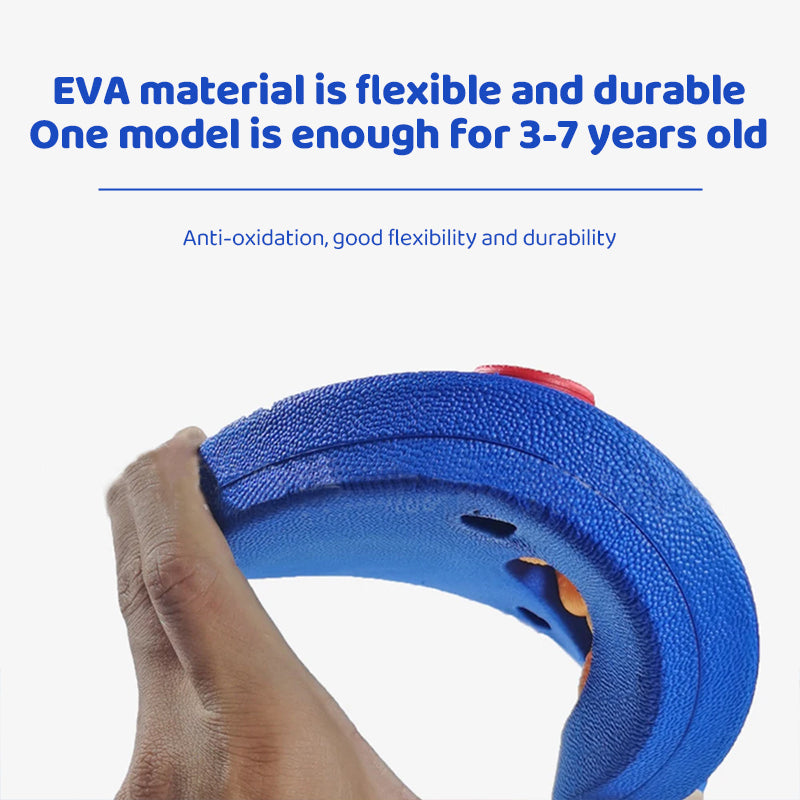 Kids' swim belt: 6 EVA discs/pack, for 3 - 14yo, 15 - 30kg rings.