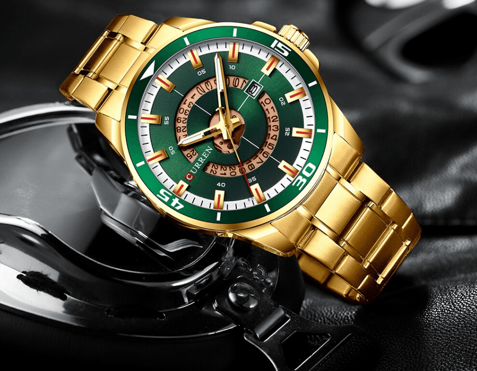 Men's Modern Sports Waterproof Watch Luxury Unique Design Fluorescent Hands Perfect Gift