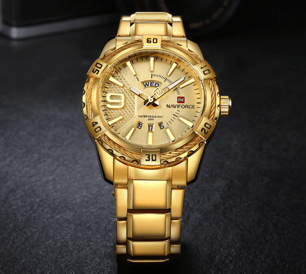 Men's Luxury Stainless steal Waterproof Watch With Day And Date Display Unique Design Perfect Gift In Modern Metal Men Wrist Watch Design