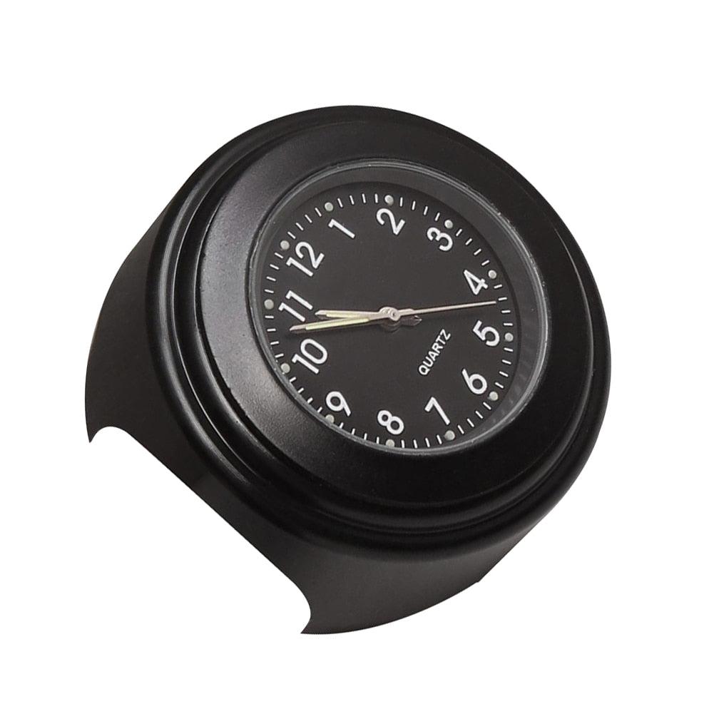 22-25mm Multi-functional Motorcycle Handlebar Mount Clock Universal Waterproof Motorcycle Handlebar Watch Durable Practical Classic Waterproof Luminous Quartz Watch