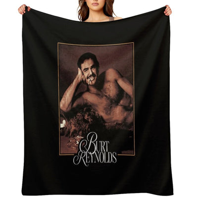 Classic Burt Reynolds Travel-friendly Throw Blanket
