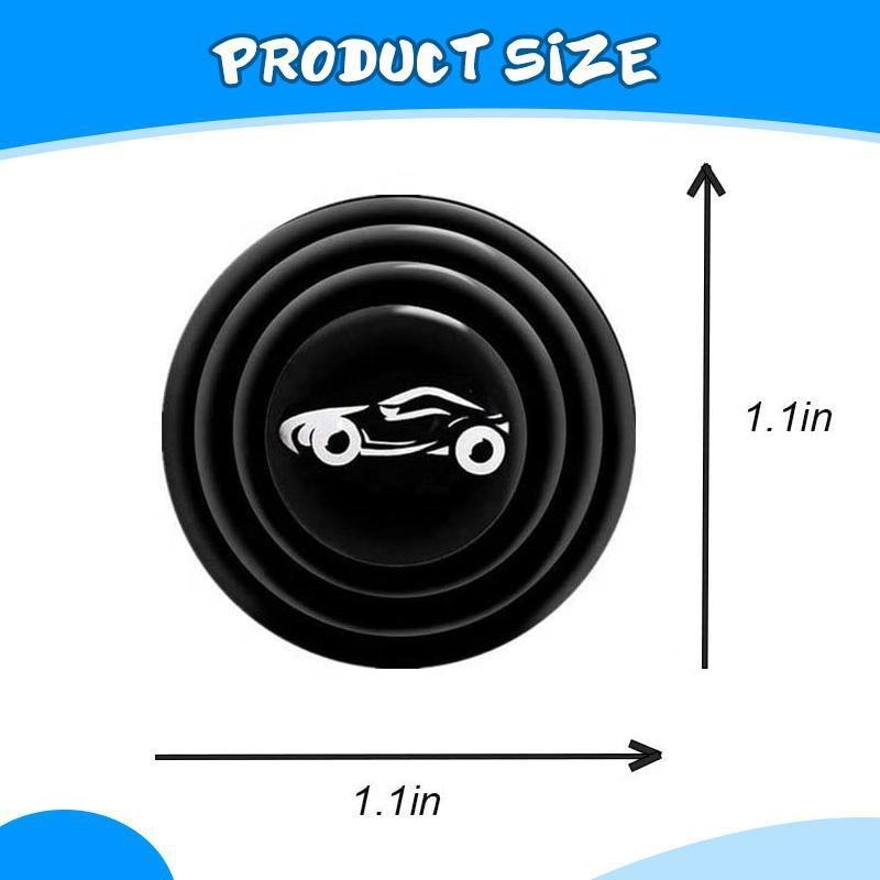 20pcs Universal Branded Silicone Car Door Shock Absorbing Buffers Protector Stickers Bumper, Fluorescent and Blac