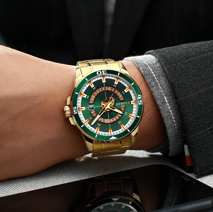 Men's Modern Sports Waterproof Watch Luxury Unique Design Fluorescent Hands Perfect Gift