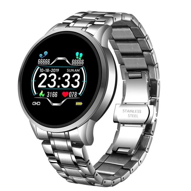 New Smart Watch For Men With IP67 Waterproof Protecion and Heart Rate Fitness Tracker Pedometer For Android and IOS sistems Steel Band Sports Men Smart Watch