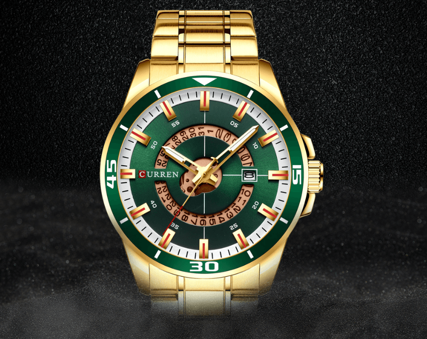 Men's Modern Sports Waterproof Watch Luxury Unique Design Fluorescent Hands Perfect Gift