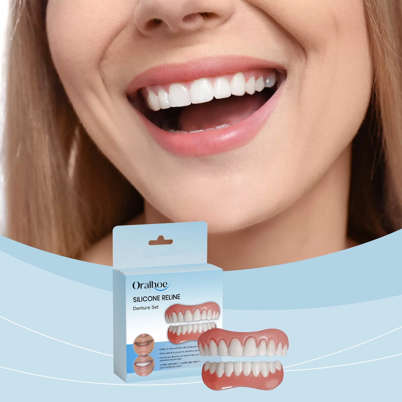 Denture Retouching Kit For Improved Comfort Denture Crevices Beauty Kit