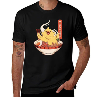 Fat Chocobo Ramen Polyester Blend T-Shirt