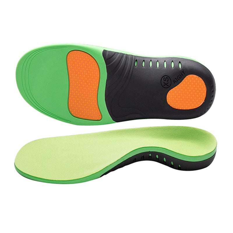 Flat foot correction insole leg shape correction shock-absorbing insole adjustable sports full pad