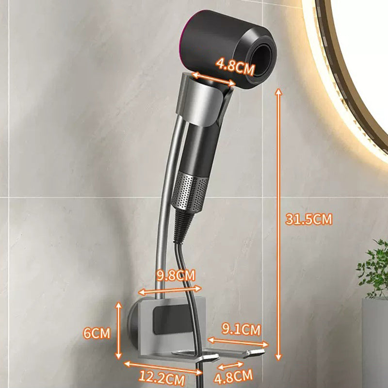 Lazy hair dryer bracket No hand-held hair dryer shelf Wall-mounted no-punching