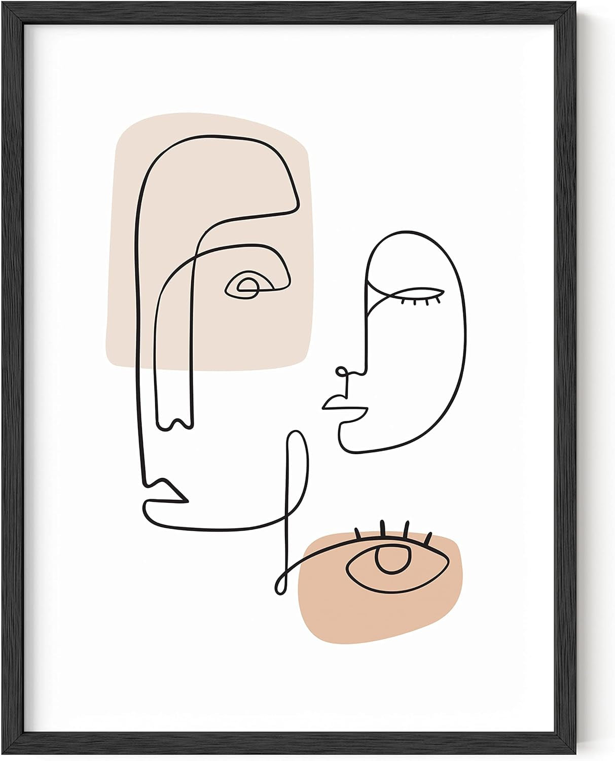 Minimalist Line Drawing Wall Art, Unframed 12